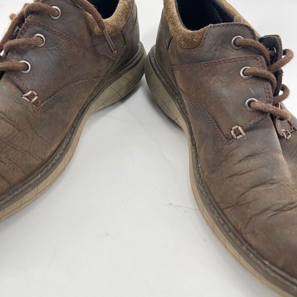 Merrell Mens Oxford Shoes World Vue Lace Up Leather J94355 Brown Size 10 main image 5